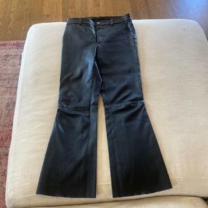 Almost new leather pants. Flare look goes great with heels and boots.
